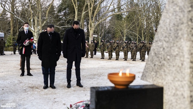 Fot. Wojciech Ochrymiuk [Radio Szczecin] "Mamy obowiązek pamiętać o żołnierzach Armii Krajowej" [WIDEO, ZDJĘCIA]