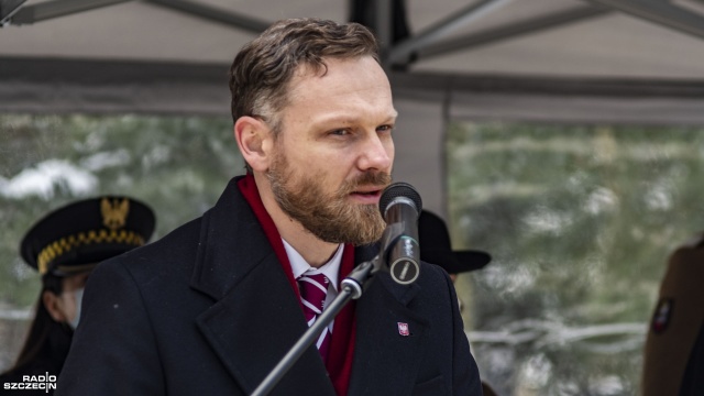 Fot. Wojciech Ochrymiuk [Radio Szczecin] "Mamy obowiązek pamiętać o żołnierzach Armii Krajowej" [WIDEO, ZDJĘCIA]