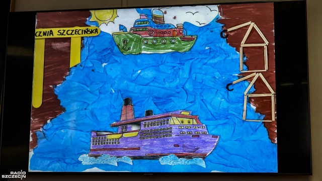 Fot. Wojciech Ochrymiuk [Radio Szczecin] Szczeciński port oczami najmłodszych [WIDEO, ZDJĘCIA]
