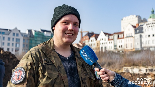 Fot. Robert Stachnik [Radio Szczecin] Archeolodzy na Podzamczu. Są pierwsze wykopaliska [WIDEO, ZDJĘCIA]