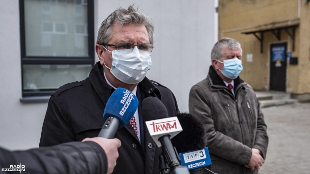 Fot. Wojciech Ochrymiuk [Radio Szczecin] PiS: Krytyka szpitali tymczasowych przez PO nieuprawniona [WIDEO, ZDJĘCIA]