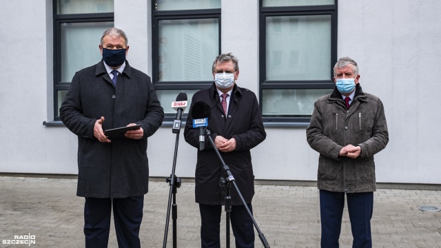 Fot. Wojciech Ochrymiuk [Radio Szczecin] PiS: Krytyka szpitali tymczasowych przez PO nieuprawniona [WIDEO, ZDJĘCIA]
