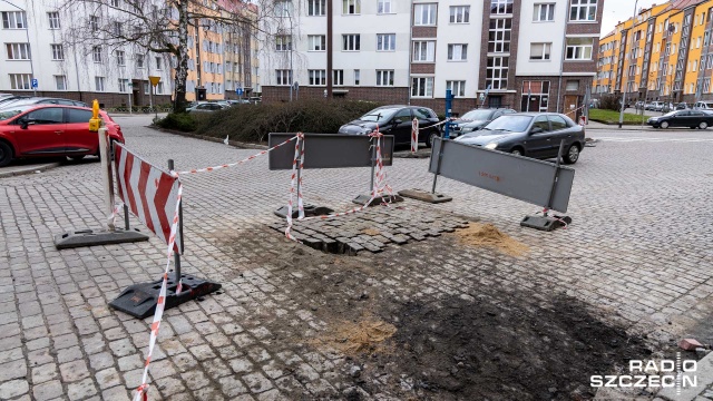 Fot. Robert Stachnik [Radio Szczecin] Remonty i kłopoty kierowców m.in. na Niebuszewie [WIDEO, ZDJĘCIA]