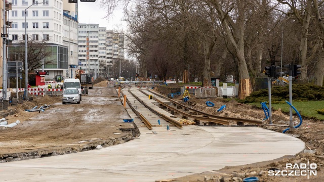 Fot. Robert Stachnik [Radio Szczecin] Kolejny etap torowej rewolucji w centrum. Sprawdź, co się zmieni [ZDJĘCIA]