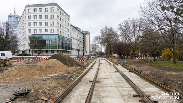 Fot. Robert Stachnik [Radio Szczecin] Kolejny etap torowej rewolucji w centrum. Sprawdź, co się zmieni [ZDJĘCIA]