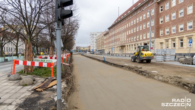Fot. Robert Stachnik [Radio Szczecin] Kolejny etap torowej rewolucji w centrum. Sprawdź, co się zmieni [ZDJĘCIA]