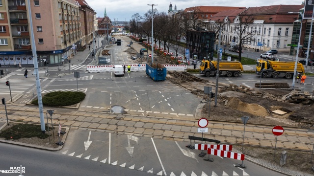 Fot. Wojciech Ochrymiuk [Radio Szczecin] Poniedziałkowy poranek na ulicach Szczecina. Raczej spokojnie [WIDEO, ZDJĘCIA]