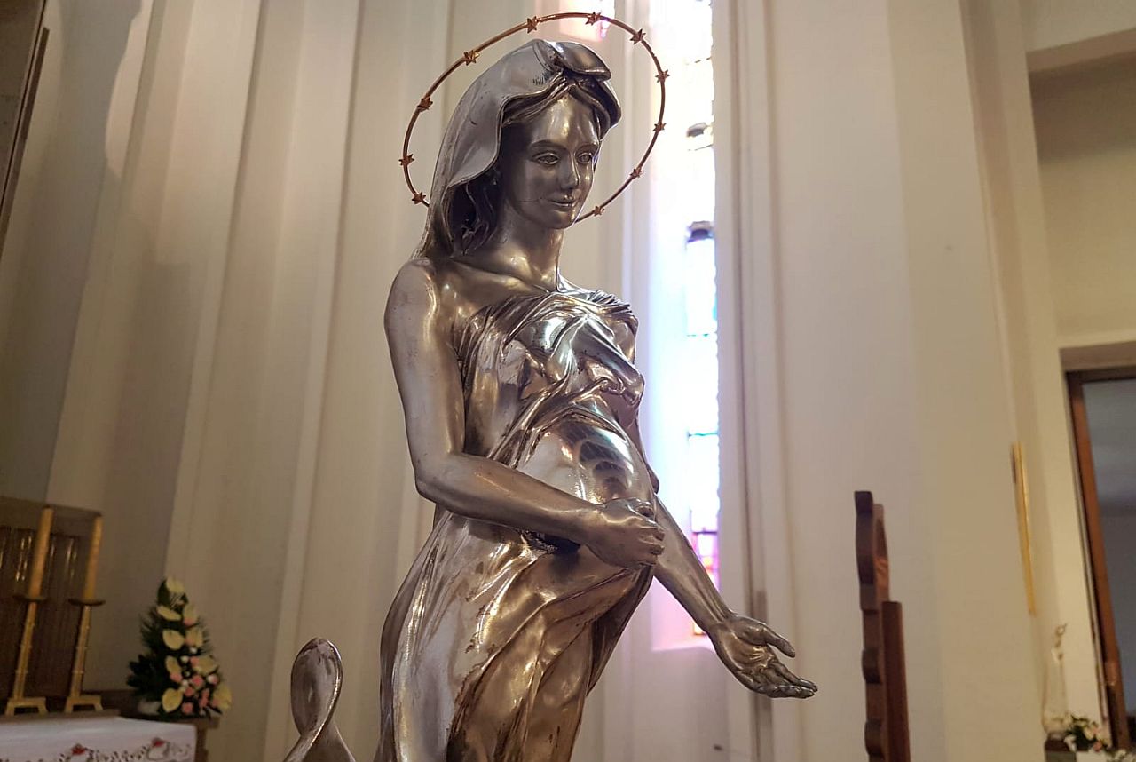 Figura Matki Bożej Brzemiennej. Fot. Archiwum prywatne