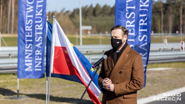 Kolejny, nowy odcinek S3 oficjalnie otwarty. Fot. Robert Stachnik [Radio Szczecin] Kolejny, nowy odcinek S3 oficjalnie otwarty [WIDEO, ZDJĘCIA]