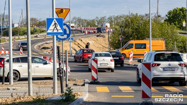 Fot. Robert Stachnik [Radio Szczecin] Rondo przy Węźle Granitowa czeka na kierowców [WIDEO, ZDJĘCIA]