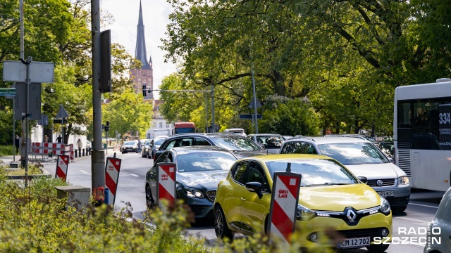 Fot. Robert Stachnik [Radio Szczecin] Uciążliwe drogowe popołudnie na ulicach Szczecina [WIDEO, ZDJĘCIA]
