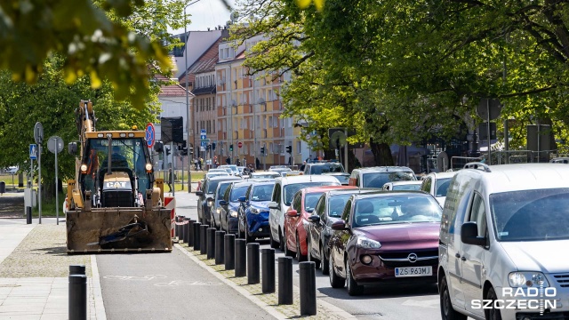 Fot. Robert Stachnik [Radio Szczecin] Uciążliwe drogowe popołudnie na ulicach Szczecina [WIDEO, ZDJĘCIA]