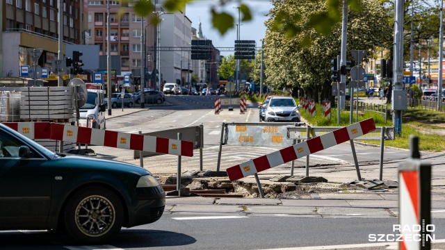 Fot. Robert Stachnik [Radio Szczecin] Uciążliwe drogowe popołudnie na ulicach Szczecina [WIDEO, ZDJĘCIA]