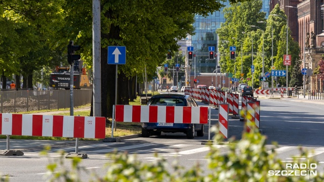 Fot. Robert Stachnik [Radio Szczecin] Remont torowisk w centrum Szczecina. Zmiany dla kierowców [ZDJĘCIA]