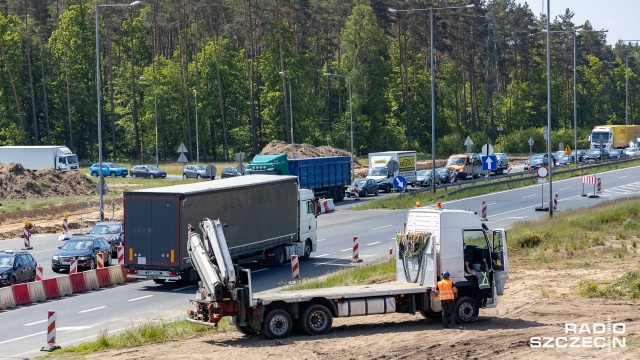 Fot. Robert Stachnik [Radio Szczecin] Przebudowa i korki na A6 do końca czerwca [WIDEO, ZDJĘCIA]