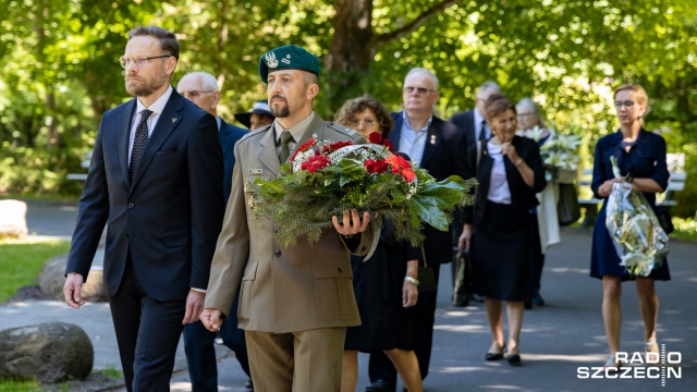Fot. Robert Stachnik [Radio Szczecin] Kombatant, działacz polonijny, krawiec księżnej Diany. Bliscy pożegnali Zbigniewa Stączka [WIDEO, ZDJĘCIA]