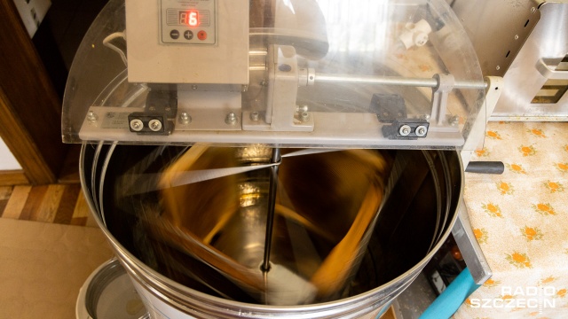 Fot. Robert Stachnik [Radio Szczecin] Najmłodszy pszczelarz regionu rozpoczyna miodobranie [WIDEO, ZDJĘCIA]