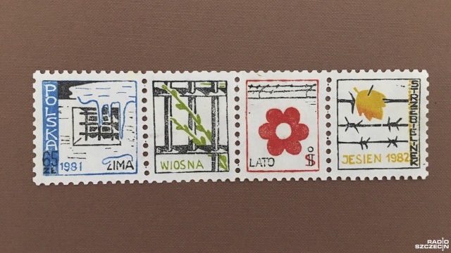 Fot. Tomasz Duklanowki [Radio Szczecin] Nauczyciel z Trzebiatowa z największą kolekcją znaczków antykomunistycznych [ZDJĘCIA]