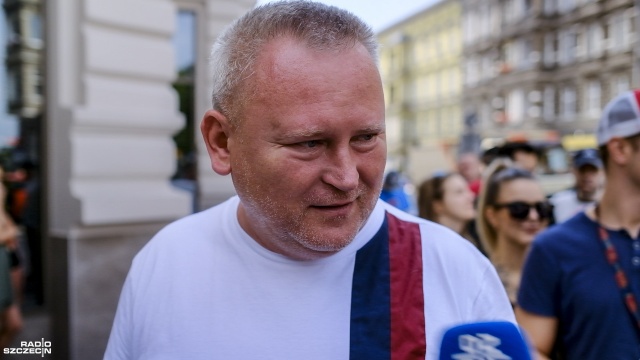 Fot. Wojciech Ochrymiuk [Radio Szczecin] Pogoń na puchary, a kibice w kolejkach [WIDEO, ZDJĘCIA]