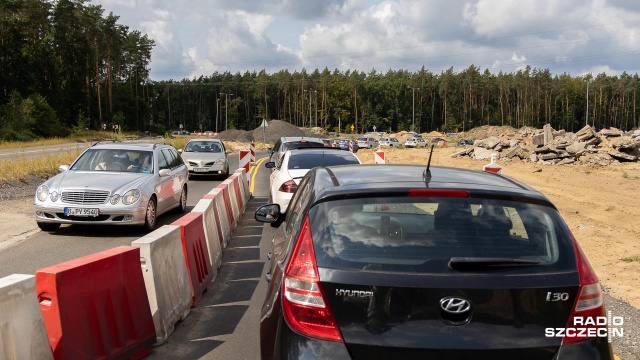 Fot. Robert Stachnik [Radio Szczecin] Jeśli weekend, to i utrudnienia na drogach [AKTUALIZACJE, ZDJĘCIA]