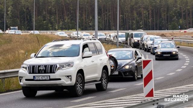 Fot. Robert Stachnik [Radio Szczecin] Jeśli weekend, to i utrudnienia na drogach [AKTUALIZACJE, ZDJĘCIA]