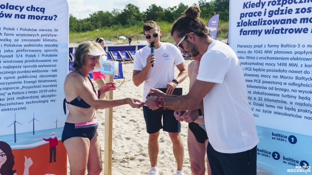 Fot. Mateusz Papke [Radio Szczecin] "Poznaj moc bałtyckiego wiatru". Zabawa i edukacja na plaży w Międzyzdrojach [WIDEO, ZDJĘCIA]