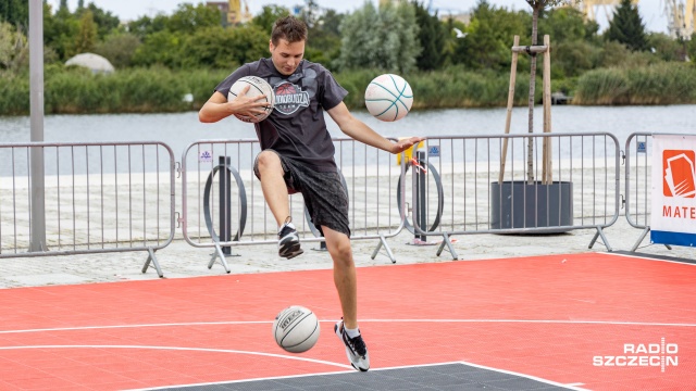 Fot. Robert Stachnik [Radio Szczecin] "Rozgrywki 3x3 wyglądają dynamicznie". Finał PLK za nami [ZDJĘCIA]
