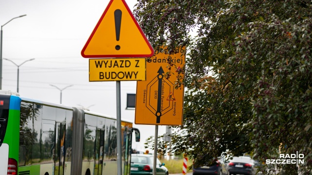 Fot. Robert Stachnik [Radio Szczecin] Zmiany na Estakadzie Pomorskiej. Tworzą się korki [WIDEO, ZDJĘCIA]