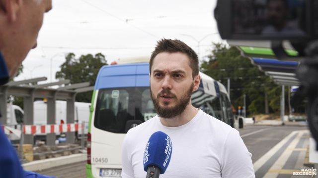 Fot. Kamila Kozioł [Radio Szczecin] "Jesteśmy na finiszu" przebudowy pętli Głębokie [WIDEO, ZDJĘCIA]