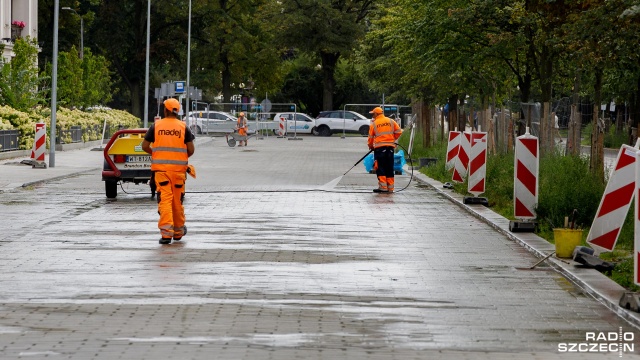 Fot. Robert Stachnik [Radio Szczecin] Zmiany w alei Jana Pawła II. Sprawdź, jak jechać [ZDJĘCIA]