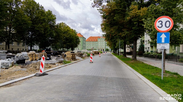 Fot. Robert Stachnik [Radio Szczecin] Zmiany w alei Jana Pawła II. Sprawdź, jak jechać [ZDJĘCIA]