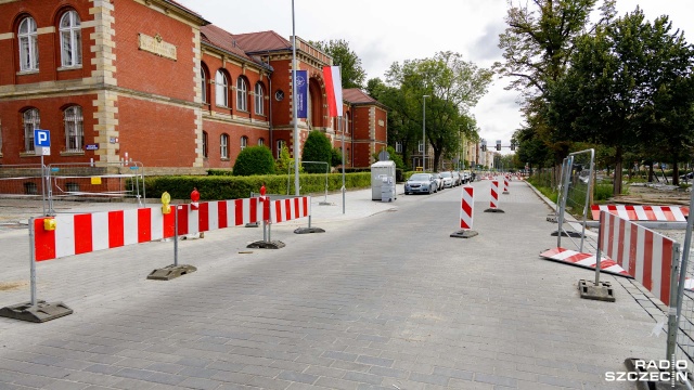 Fot. Robert Stachnik [Radio Szczecin] Zmiany w alei Jana Pawła II. Sprawdź, jak jechać [ZDJĘCIA]