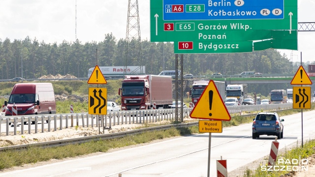 Fot. Robert Stachnik [Radio Szczecin] Zmiany dla kierowców na Węźle Kijewo [ZDJĘCIA]