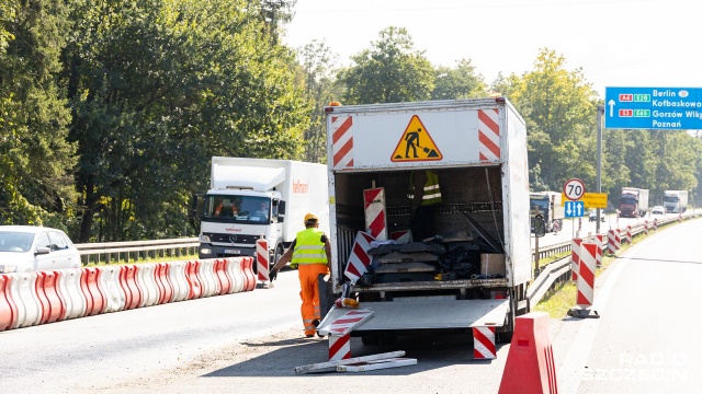 Fot. Robert Stachnik [Radio Szczecin] Zmiany dla kierowców na Węźle Kijewo [ZDJĘCIA]
