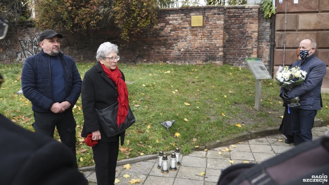 Fot. Kamila Kozioł [Radio Szczecin] Upamiętnili ofiary prześladowań społeczności żydowskiej [ZDJĘCIA]