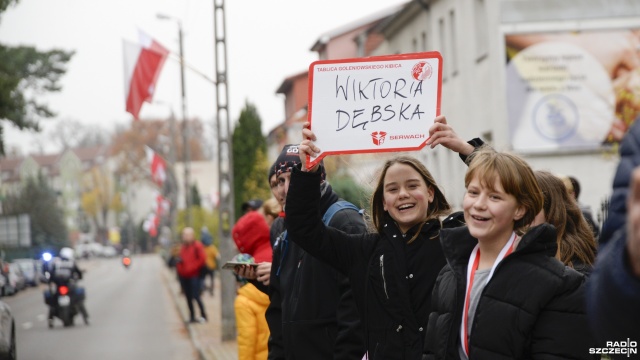 33 Goleniowska Mila. Fot. Kamila Kozioł [Radio Szczecin] 33. Goleniowska Mila Niepodległości. Ale w Szczecinie też biegali... [ZDJĘCIA]