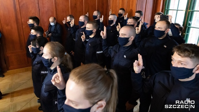 Fot. Robert Stachnik [Radio Szczecin] Świeża krew w zachodniopomorskiej policji [ZDJĘCIA]