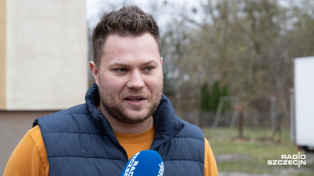 Fot. Robert Stachnik [Radio Szczecin] Mieszkańcy ul. Szybowcowej chcą bezpiecznej drogi [WIDEO, ZDJĘCIA]