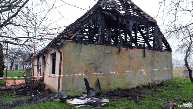 Fot. Marcin Kokolus [Radio Szczecin] "Wszystko poszło z dymem". Trwa zbiórka dla rodziny [ZDJĘCIA]