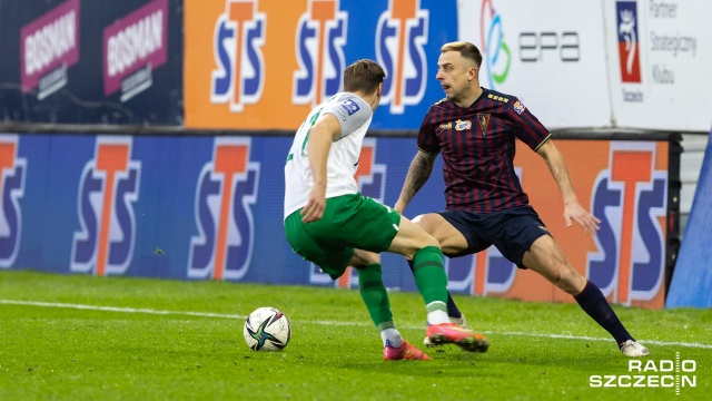 Fot. Robert Stachnik [Radio Szczecin] Pogoń - Warta. W ostatnich sekundach gol... [ZDJĘCIA]