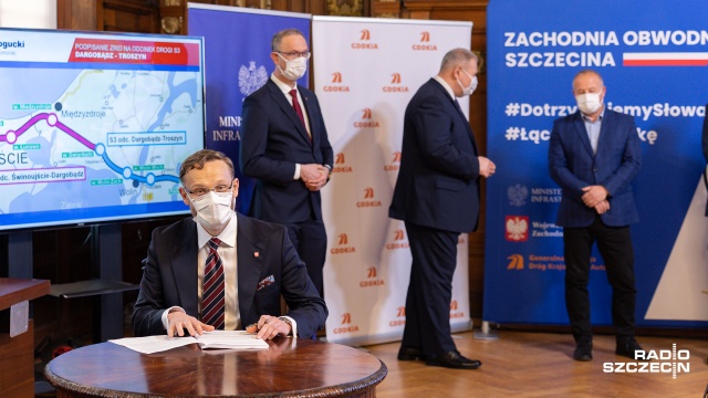 Fot. Robert Stachnik [Radio Szczecin] Zgoda na budowę odcinka S3 [WIDEO, ZDJĘCIA]