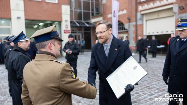 Fot. Robert Stachnik [Radio Szczecin] "Jesteście olbrzymim wsparciem i ochroną dla społeczności lokalnej" [ZDJĘCIA]