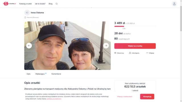 Przyjechał do Polski do pracy, nagle zdiagnozowano u niego raka. Teraz kierowca autobusu z Ukrainy potrzebuje transportu z Gryfic do swojego kraju. Jego rodziny na to nie stać, dlatego w internecie trwa zbiórka.