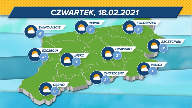 W czwartek temperatury w regionie będą utrzymywać się w granicach od 0 do 6 stopni Celsjusza. W całym regionie zaczęły się roztopy.