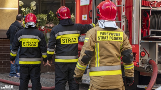 Pracowity czwartek strażaków, głównie w Szczecinie