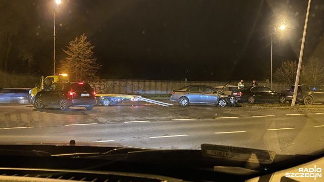 Na rogu ulic Witkiewicza i Taczaka zderzyły się dwa samochody.