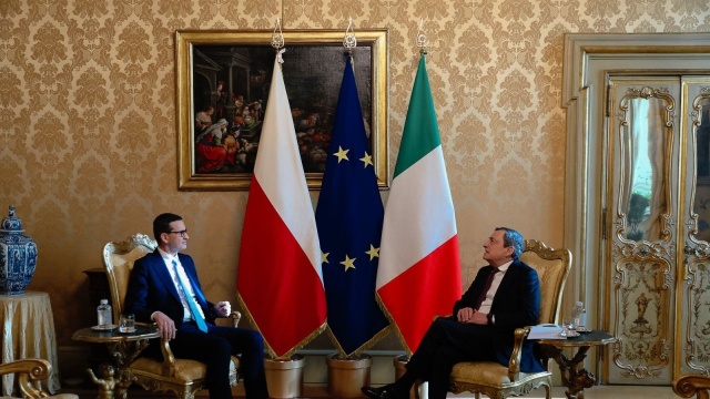 O zagrożeniu ze strony Rosji dla bezpieczeństwa i jedności Unii Europejskiej - rozmawiali w czwartek szefowie rządów: Polski i Włoch.