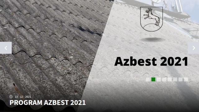 To dane za rok 2021 i rezultat specjalnego programu, który umożliwia zdejmowanie szkodliwego surowca z budynków.