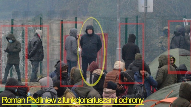 Wiceszef białoruskich pograniczników podczas szturmu na granicę