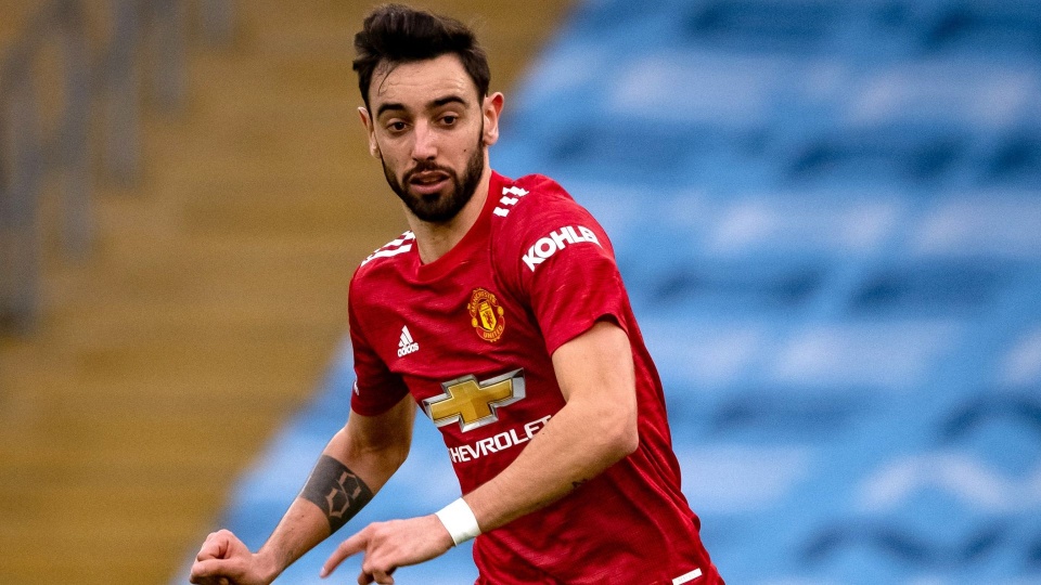 Bruno Fernandes, pomocnik Manchesteru United. Fot. twitter.com/ManUtd